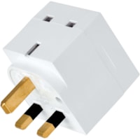 Tripp Lite by Eaton Protect It! PS1B Power Plug - 2 x BS 1363A Plug - 230 V AC / 13 A - White