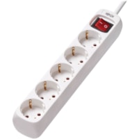 Tripp Lite by Eaton Protect It! PS5G15 5-Outlets Power Strip - Schuko - 5 x Type F (Schuko) - 4.9 ft (1.50 m) Cord - 16 A Current - 230 V AC Voltage - Wall Mountable - White