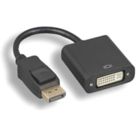 Axiom DisplayPort Male to DVI-I Dual Link Female Adapter (Black) - DPMDVIFK-AX - DisplayPort/DVI-I Video Cable for Video Device, Monitor, Desktop Computer, Notebook - First End: 1 x DisplayPort 1.1a Digital Audio/Video - Male - Second End: 1 x DVI-I (Dual-Link) Digital Video - Female - 2.7 Gbit/s - 