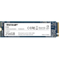 Disque SSD P300 256 Go - M.2 2280 Interne - PCI Express NVMe (PCI Express NVMe 3.0 x4) Patriot Memory - Notebook, Ordinateur de bureau Appareil compatible - 80 To TBW - 1700 Mo/s Taux de transfer maximale en lecture - 3 Année Garantie