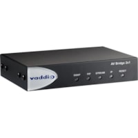 Vaddio AV Bridge 2x1 - Functions: Video Capturing, Video Streaming, Video Mixing - 1920 x 1080 - Network (RJ-45) - USB - Rack-mountable 