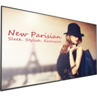 Philips Signage Solutions D-Line Display - 48.5po LCD Cortex A72 2 GHz - 4 Go - 3840 x 2160 - 500 cd/m² - 2160p - HDMI - USB - DVI - Série - Réseau sans-fil - Ethernet - Energy Star