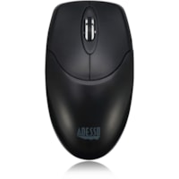 Adesso Antimicrobial Wireless Desktop Mouse - Optical - Wireless - 30 ft (9144 mm) - Radio Frequency - 2.40 GHz - Black - USB Type A - 1200 dpi - Scroll Wheel - 3 Button(s) - Symmetrical - 2 x AAA Battery Supported