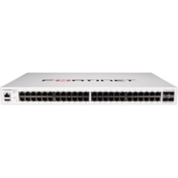 Fortinet FS-448E Ethernet Switch - 48 Ports - Gigabit Ethernet, 10 Gigabit Ethernet - 1000Base-T, 10GBase-X - 3 Layer Supported - Modular - 47.81 W Power Consumption - Twisted Pair, Optical Fiber - Rack-mountable