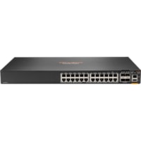 Commutateur Ethernet CX 6200 6200F 24G 4SFP+ 24 Ports Gérable HPE - 24 Ports - Gérable - 2 Couche supportée - 59 W Consommation d'énergie - Paire torsadée, Fibre Optique - Montable en rack - À vie Garantie limitée