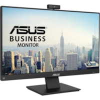 Moniteur LCD BE24EQK 24 po Classe Webcam Full HD - 16:9 - Noir Asus - 23,8 po Visible - Technologie IPS - WLED Rétroéclairage - 1920 x 1080 - 16,7 Millions de Couleurs - 300 cd/m² Maximum - 5 ms - 75 Hz Fréquence de rafraîchissement - Hauts-Parleurs - HDMI - VGA - DisplayPo