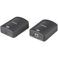 StarTech.com USB 2.0 Extender over Cat5e or Cat6 RJ45 Cable - 330ft/100m USB Extender Adapter Kit w/ ESD - Locally or Remotely Powered - USB 2.0 extender connects a USB device up to 330ft/100m over CAT5e/CAT6 RJ45 cable 480Mbps - Industrial Metal USB extender w/ 8kV/16kV Contact/Air ESD protection, 