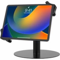 CTA Digital Universal Grip Kiosk Stand for Tablets - Up to 13" Screen Support - Metal, Rubber - Black