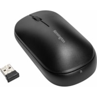 Kensington SureTrack Dual Wireless Mouse - Optical - Wireless - Bluetooth/Radio Frequency - 2.40 GHz - Black - USB 2.0 - 4000 dpi - Scroll Wheel - 3 Button(s) - Symmetrical - 1 