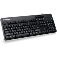 IOGEAR Integrated Keyboard/CAC Reader - Cable Connectivity - USB 2.0 Type A Interface - 104 Key(s) - Desktop Computer, Notebook - Card Reader - Windows, Mac OS, PC 