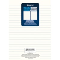 Filofax A5 Notebook Refill - 32 Sheets - Ruled Front Ruling - A5 - 5 4/5" (147.32 mm) x 8 19/64" (210.82 mm) Sheet Size - Sturdy, Resist Bleed-through, Hole-punched, Repositionable - 1 Each