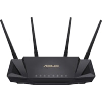 Asus AiMesh RT-AX58U Wi-Fi 6 IEEE 802.11ax Ethernet Wireless Router - 2.40 GHz ISM Band - 5 GHz UNII Band - 4 x Antenna(4 x External) - 375 MB/s Wireless Speed - 4 x Network Port - 1 x Broadband Port - USB - Gigabit Ethernet - VPN Supported - Desktop