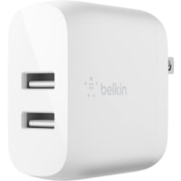 Belkin BoostCharge Dual USB-A Wall Charger 24W - Power Adapter - 24 W - 4.80 A Output