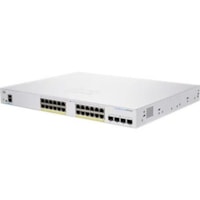 Commutateur Ethernet 350 CBS350-24P-4G 28 Ports Gérable Cisco - 28 Ports - Gérable - 2 Couche supportée - Modulaire - 4 Emplacements SFP - 33,09 W Consommation d'énergie - 195 W Budget PoE - Fibre Optique, Paire torsadée - PoE Ports - Montable en rack - À vie Garan