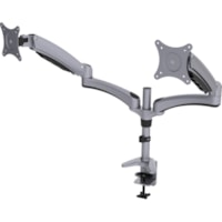 DAC Duo Plus MP-207 Mounting Arm for Monitor - Silver - Landscape/Portrait - 2 Display(s) Supported - 27" (685.80 mm) Screen Support - Die-cast Aluminum - 1 Each