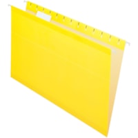 Dossier suspendu format légal TOPS - 8 1/2 po (215,90 mm) x 14 po (355,60 mm) - Jaune - 25 / boîte