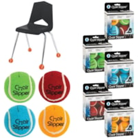 Merangue 4pk Assorted Colour Chair Slippers - 1 / Pack