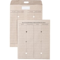 Supremex Reusable Inter-Department Envelope - Inter-department - #8 - 10" (254 mm) Width x 13" (330.20 mm) Length Diameter - 32 lb (14514.96 g) - Natural Kraft - 1 Pack