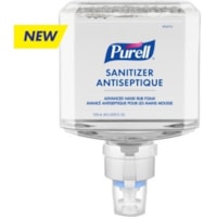 Recharge de savon mousse PURELL® - Sans parfum Arôme - 1,27 quart (1200 mL) - Tue les germes - Mains - Sans colorant - 2 / boîte