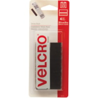 VELCRO® Fasteners - 3.50" (88.9 mm) Length x 0.75" (19.1 mm) Width - Black - 4 / Pack