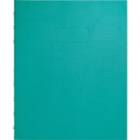 Blueline MiracleBind(tm) Notebook - 150 Pages - Twin Wirebound - Ruled Margin - 9 1/4" (234.95 mm) x 7 1/4" (184.15 mm) Sheet Size - Micro Perforated, Self-adhesive Tab, Index Sheet, Storage Pocket - Recycled - 1 Each