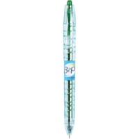 Stylo à bille roulante BeGreen - Rechargeable - Rétractable - Ink Vert - A base de gel - 1 chaque