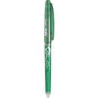 Pilot FriXion® Point Erasable Gel Rollerball Pen - 0.5 mm (0.02") Pen Point - Refillable - Green Ink - Rubber Tip - 12 Pack