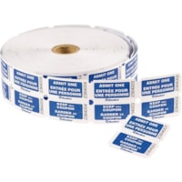 Blueline Admit One Tickets - Bilingual - Blue - 1 / Pack