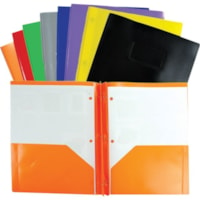 Winnable Report Cover - 80 Sheet Capacity - 3 Fastener(s) - 2 Left Pocket(s) - Red - 1 Each