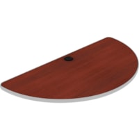 Star Tucana Conference Table Top - Half Round Top - 48" (1219.20 mm) Table Top Length x 24" (609.60 mm) Table Top Width x 1" (25.40 mm) Table Top Thickness - Henna Cherry - Polyvinyl Chloride (PVC) - 1 Each