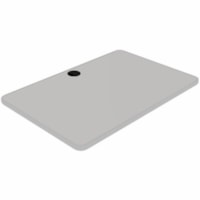 Star Tucana Conference Table Top - Rectangular Curved Top - 36" (914.40 mm) Table Top Length x 24" (609.60 mm) Table Top Width x 1" (25.40 mm) Table Top Thickness - Gray - Polyvinyl Chloride (PVC) - 1 Each