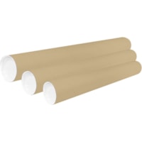 Crownhill Mailing Tube - Shipping - Brown - Kraft - 1 Each