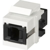 Black Box GigaStation2 Keystone Snap Fitting - 1 x MT-RJ Network Female - 1 x MT-RJ Network Female - Office White 