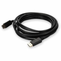 AddOn DisplayPort Audio/Video Cable - 15 ft DisplayPort A/V Cable for Audio/Video Device - First End: 1 x DisplayPort 1.2 Digital Audio/Video - Male - Second End: 1 x DisplayPort 1.2 Digital Audio/Video - Male - Supports up to 3840 x 2160 - Black - 1