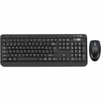 Clavier et souris Wireless Desktop WKB-1320CB - Français - 1 chaque Adesso - USB Membrane Sans fil RF 2,40 GHz Clavier - Français - USB Sans fil RF Souris - Optique - 1200 dpi - Roulettes avec frein - Media Player, Diminution de volume, Augmentation de volume, Silencieux, Lecture/Pause