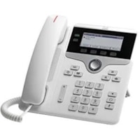 Cisco 7821 IP Phone - Refurbished - Corded - Corded - Wall Mountable - White, Charcoal - 2 x Total Line - VoIP - Unified Communications Manager, Basic User Connect License - 1 x Network (RJ-45) - PoE Ports