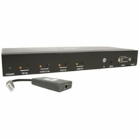 Tripp Lite by Eaton B320-4X1-MHB-K 4-Port over Cat6 Presentation Switch/Extender Kit - 4 Input Device - 1 Output Device - 50 ft (15240 mm) Range - 2 x Network (RJ-45) - 2 x USB - 1 x HDMI In - 1 x VGA In - 1 x HDMI Out - DisplayPort - 4K - 3840 x 2160 - Twisted Pair - Category 6 