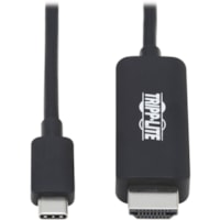 Câble audiovisuel U444-006-HBE 6 pi (1,83 m) HDMI/USB-C Tripp Lite by Eaton - 6 pi (1,83 m) HDMI/USB-C Câble audiovisuel pour Périphérique audio/vidéo, Moniteur, Ordinateur Portable, Tablette, MacBook Pro, Projecteur, Téléviseur, Ordinateur de jeu, HDTV