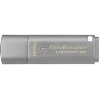 Clé USB DataTraveler Locker+ G3 128 Go USB 3.0 Type A Kingston - 128 Go - USB 3.0 Type A - 135 Mo/s Vitesse de Lecture - 40 Mo/s Vitesse d'écriture - 5 Année Garantie