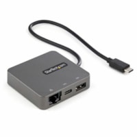 StarTech.com USB-C Multiport Adapter - USB 3.1 Gen 2 Type-C Mini Dock - USB-C to 4K HDMI or 1080p VGA - 10Gbps USB-A & USB-C, Ethernet - USB C multiport adapter 4K 30Hz HDMI or 1080p VGA video/USB 3.1 Gen 2 10Gbps Hub (1A + 1C )/Gigabit Ethernet (GbE) - Mini travel dock for Thunderbolt 3/USB Type-C 