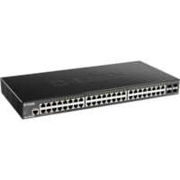 D-Link 52-Port 10-Gigabit Smart Managed Switch - 52 Ports - Manageable - Gigabit Ethernet, 10 Gigabit Ethernet - 10/100/1000Base-T, 10GBase-X - 3 Layer Supported - Modular - 51.20 W Power Consumption - Twisted Pair, Optical Fiber - Rack-mountable - Lifetime Limited Warranty