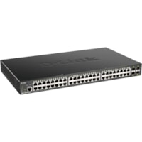 D-Link 52-Port 10-Gigabit Smart Managed PoE Switch - 52 Ports - Manageable - Gigabit Ethernet, 10 Gigabit Ethernet - 10/100/1000Base-T, 10GBase-X - 3 Layer Supported - Modular - 57.20 W Power Consumption - 370 W PoE Budget - Twisted Pair, Optical Fiber - PoE Ports - Rack-mountable - Lifetime Limited