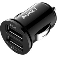 Adaptateur de voiture CC-S1 24 W AUKEY - 24 W - 12 V DC, 24 V DC Entrée - 5 V DC Sortie - 2.40 A