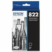 Epson T822 Original Standard Yield Inkjet Ink Cartridge - Black - 1 Each - Inkjet - Standard Yield