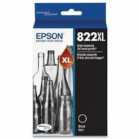 Cartouche jet d'encre T822 D'origine Élevé Rendement Jet d'encre - Noir - 1 chaque Epson - Jet d'encre - Rendement Élevé