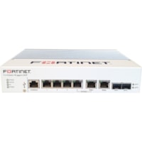 Fortinet FortiGate Rugged FGR-60F Network Security/Firewall Appliance - 6 Port - 10/100/1000Base-T, 1000Base-X - Gigabit Ethernet - AES (256-bit), SHA-256 - 100 VPN - 6 x RJ-45 - 2 Total Expansion Slots - Desktop, DIN Rail Mountable, Wall Mountable