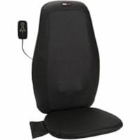 ObusForme Deep Kneading Shiatsu Massage Cushion with Heat - Back, Lower Back, Upper Back Shiatsu/Heat Massager - Black