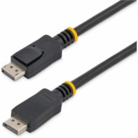 Câble vidéo 15 pi (4,57 m) DisplayPort - 10 StarTech.com - 15 pi (4,57 m) DisplayPort Câble vidéo pour Périphérique audio/vidéo, PC, Moniteur - 21,6 Gbit/s - Supports up to 4096 x 2160 - Blindé - Nickel Connecteur plaqué - CMG - 28 AWG - N