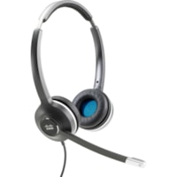 Cisco 532 Headset - Stereo - USB Type A - Wired - 90 Ohm - 50 Hz to 18 kHz - Over-the-head - Binaural - Supra-aural - Electret, Uni-directional, Noise Reduction, Condenser Microphone