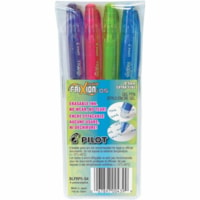 FriXion Gel Pen - 0.5 mm (0.02") Extra Fine Needle Pen Point - Refillable - Pink, Purple, Turquoise, Lime Green Ink - Gel-based - Turquoise, Purple, Pink, Lime Green Barrel - Rubber Tip - 4 / Pack